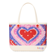 Original Bogg Bag - Dye-licious Heart Buoy Red