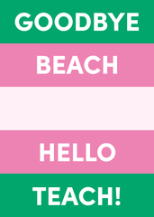 Hello Teach Greeting Card